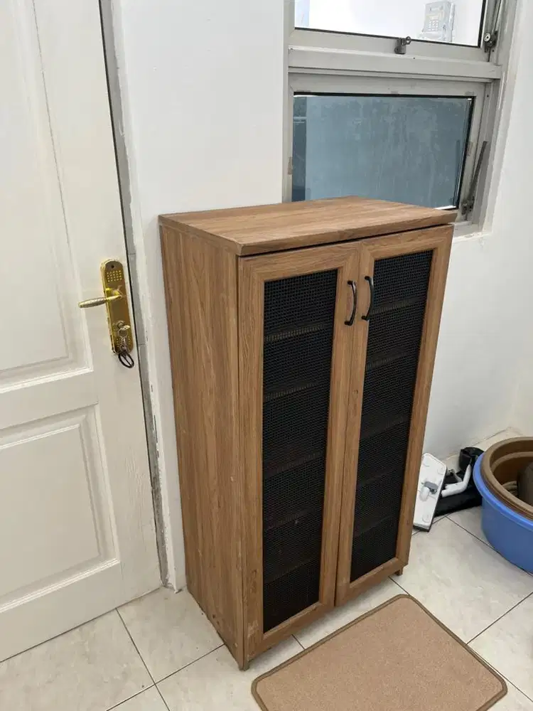 Informa pedro kabinet sepatu rak sepatu 2 pintu Coklat Oak