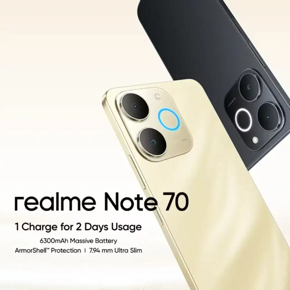 TERBARU REALME NOTE 70 BATERAI 6300 MAH.TAHAN BANTING
