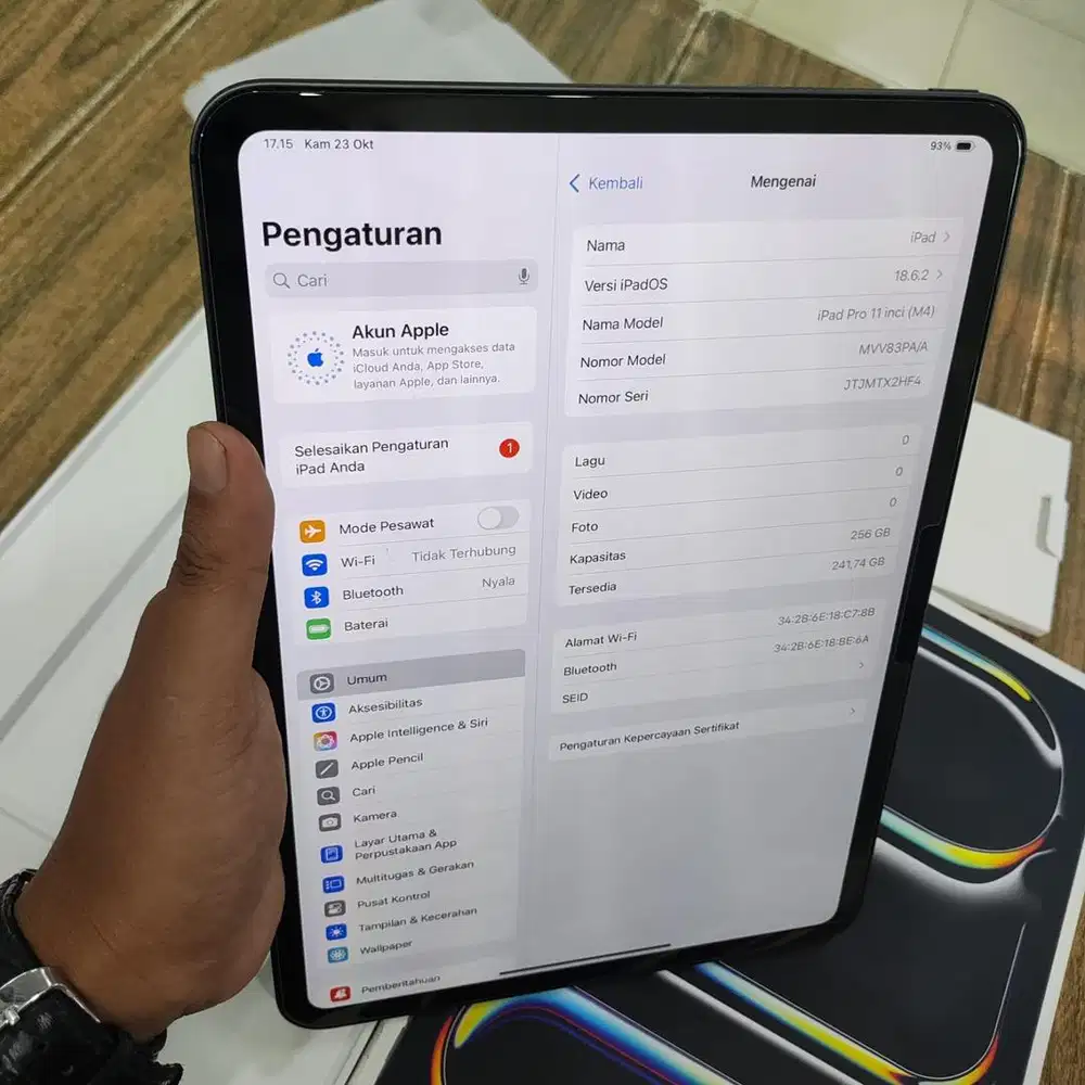 Ipad pro m4 256 ibox