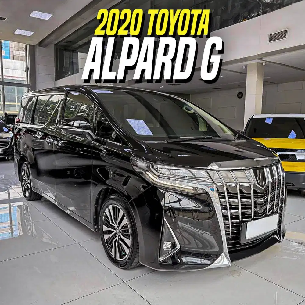 Toyota Alphard G 2020 Black on Beige Hitam