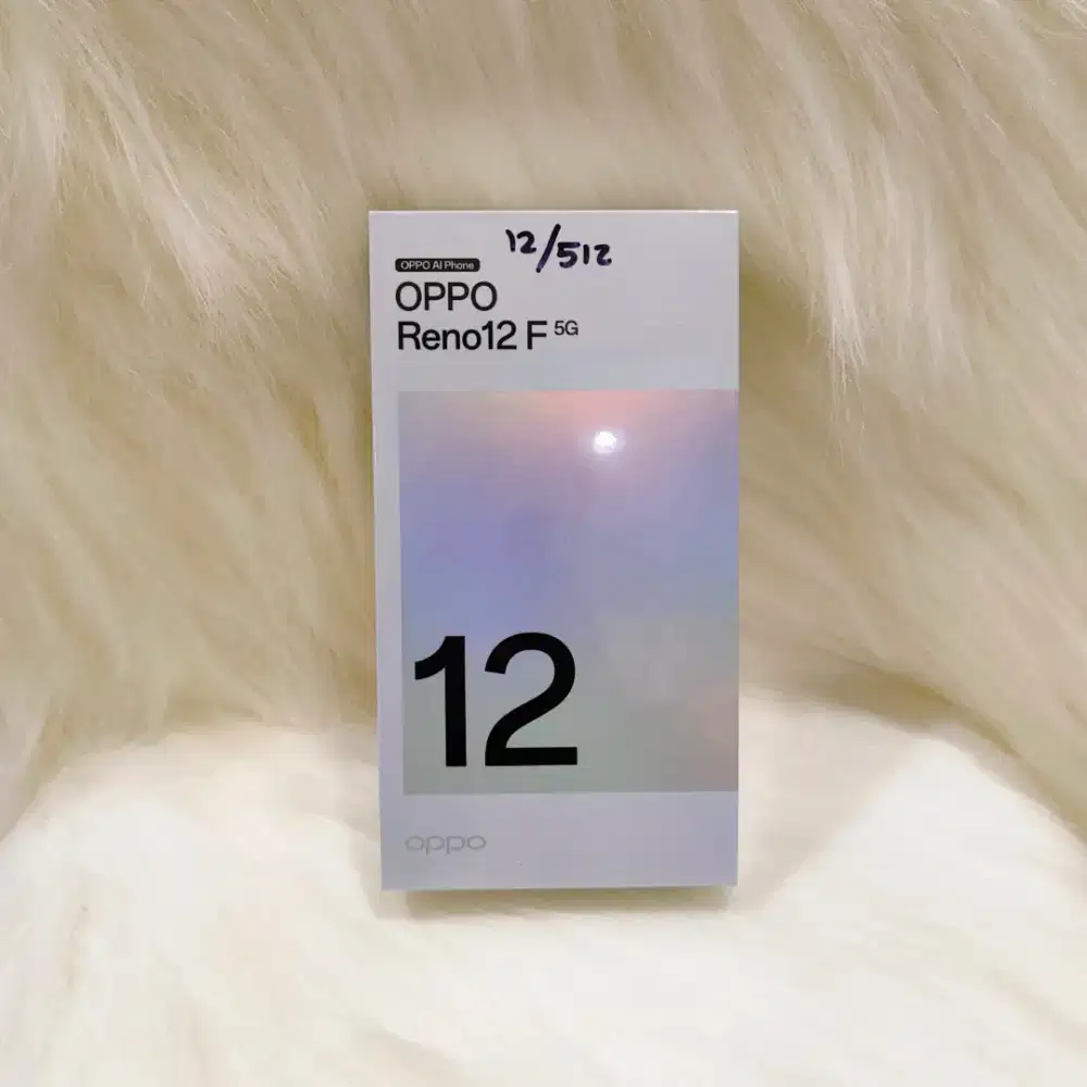 Oppo Reno 12F 5G 12/512 12/256 Gb New Baru Murah Garansi Resmi 1 Tahun