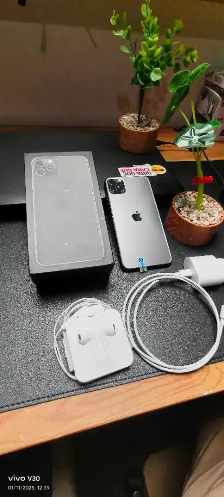 IPHONE 11 PRO MAX 256GB WIFI ONLY ORI FULLSET NO MINUS