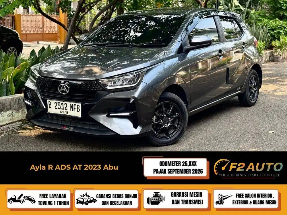 Daihatsu Ayla R ADS 2023 Abu Metalik