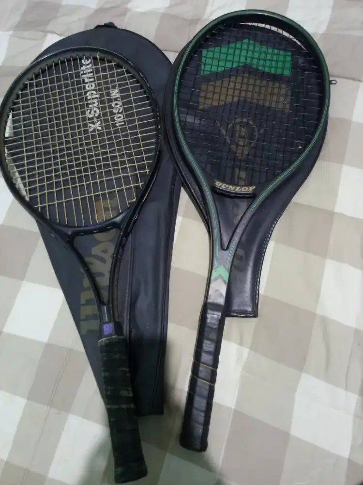 Jual dua raket tenis second B-Becker sps.dan Dunlop