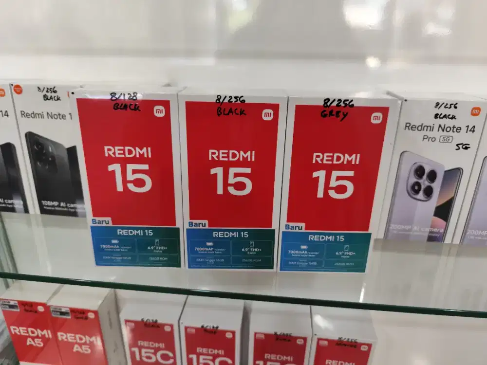 Redmi 15 New,PROMO TERMURAH,Garansi Resmi 15 Bulan,Bisa COD