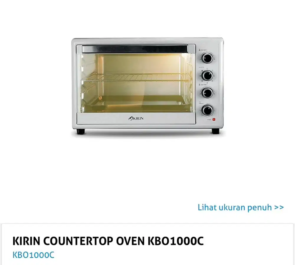 Oven Listrik Kirin KBO1000C