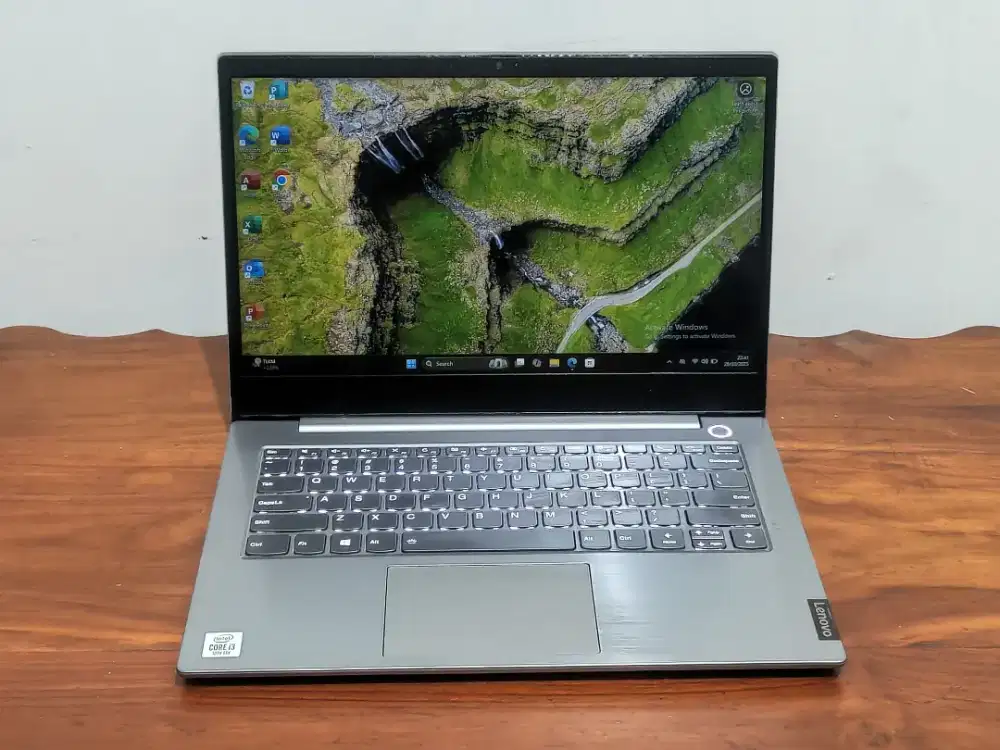 LAPTOP THINKBOOK 14  CORE I3 GEN 10 DUAL VGA SSD 512GB KENCANG HANDAL