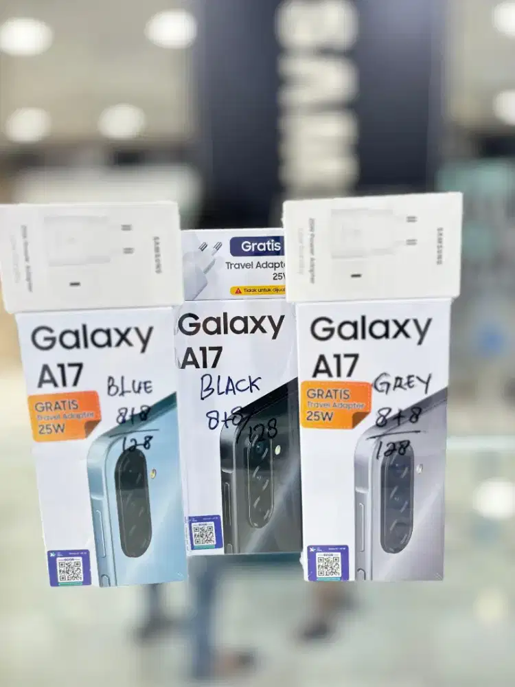 NEW!! SAMSUNG A17 8+8/128 GB GARANSI 1 TAHU