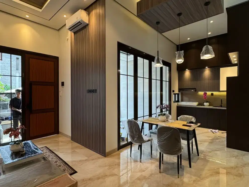 RUMAH MEWAH PONDOK CABE TANGERANG FULL BATA MERAH SEMI FURNISH