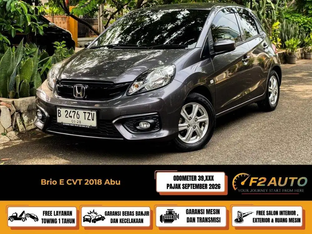 Honda Brio E AT 2018 Abu Metalik