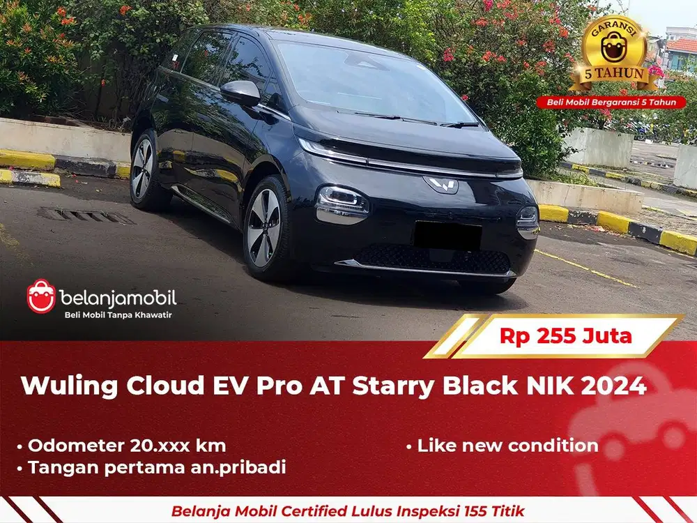[ GARANSI 5TH ] Wuling Cloud EV Pro AT Starry Black 2024 2025