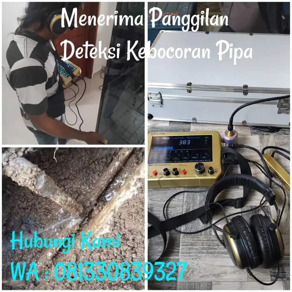 Jasa Service Deteksi Kebocoran Pipa bawah tanah