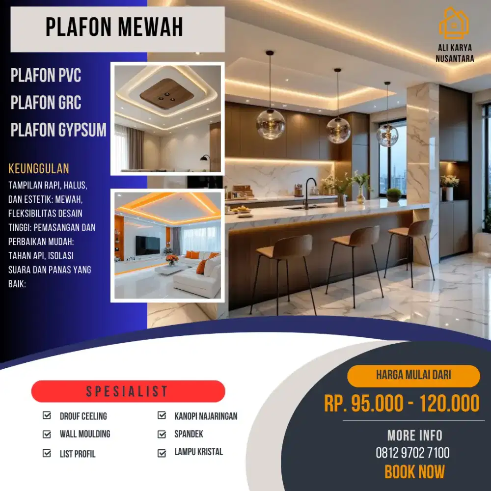 Jasa Pasang Plafon Gypsum Bogor
