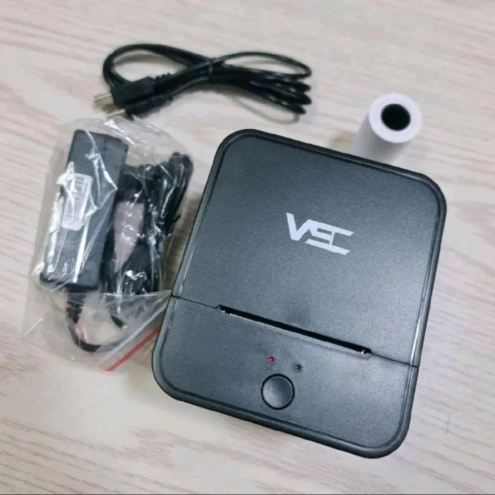 printer bluetooth thermal ukuran 58mm merk VSC 58J varian hitam