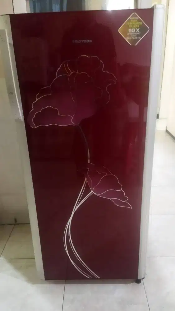 Kulkas Polytron 1 Pintu Temperred Glass