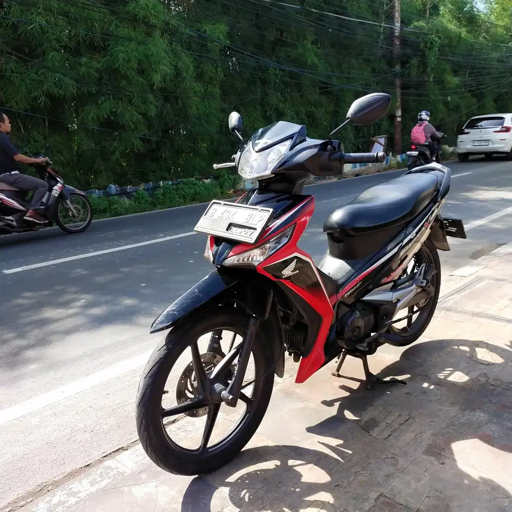 Supra X Double dist 2017 (Gress Bagus Mesin Cakep merah hitam)