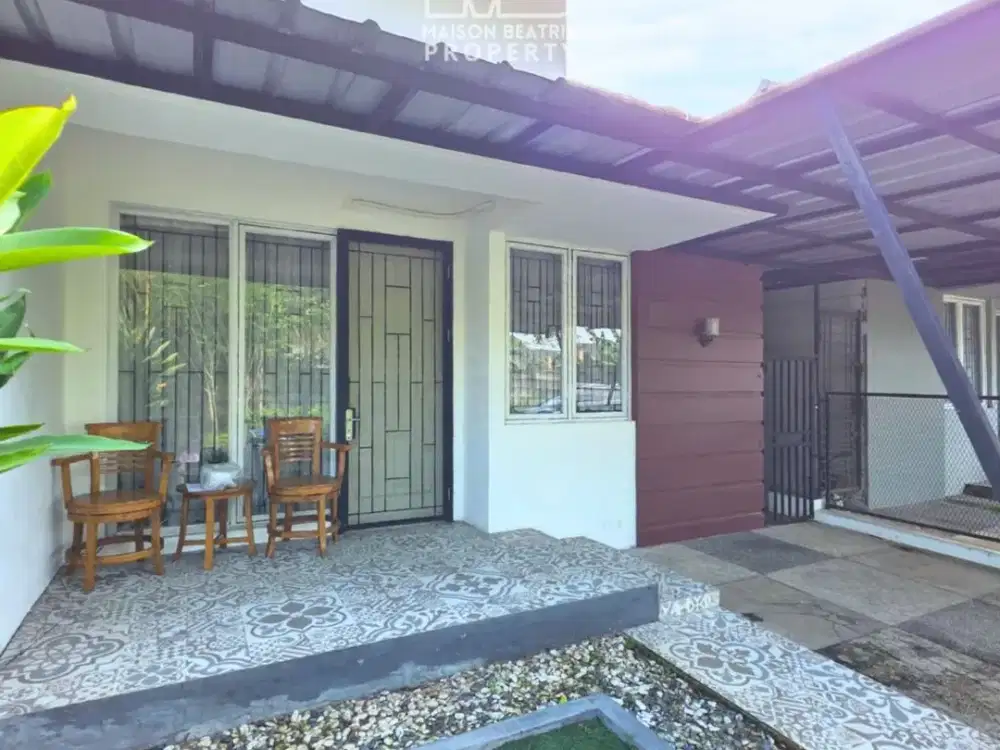 DISEWAKAN RUMAH SIAP HUNI LOKASI STRATEGIS DAN NYAMAN DI SEVILLA - BSD CITY TANGSEL