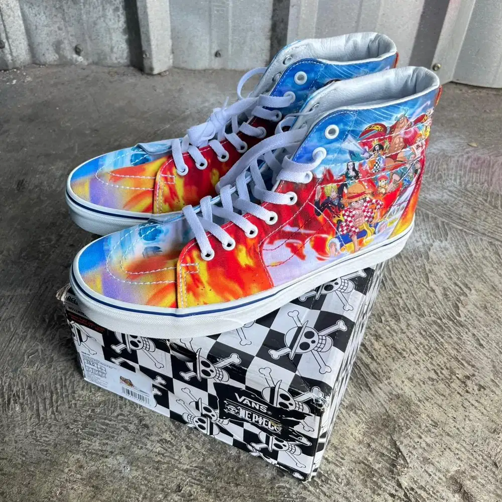 Sepatu Vans sk8 x one piece punk hazard size 43 original pt navya