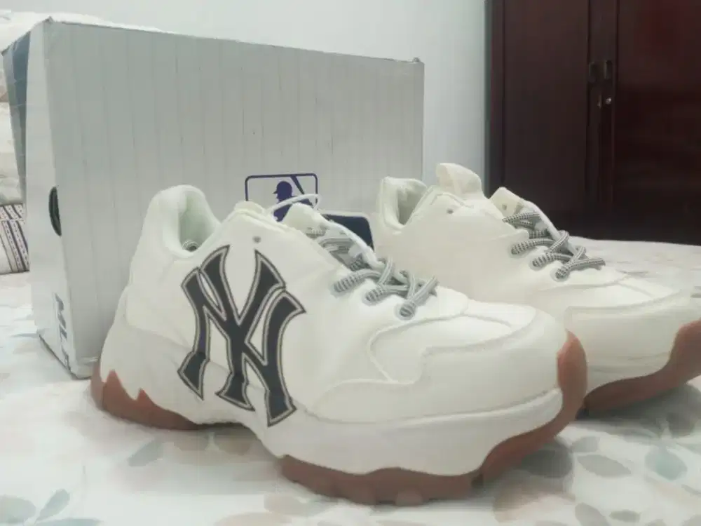 BNIB 100% Sepatu MLB Bigball Chunky NY Original Korea