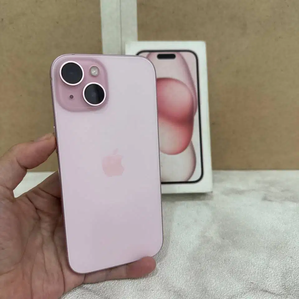 iPhone 15 128GB Pink Fullset iBox mulus