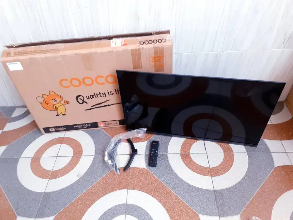 TV LED SMART COOCAA 32IN DIGITAL YOUTUBE KONDISI NORMAL GARANSI