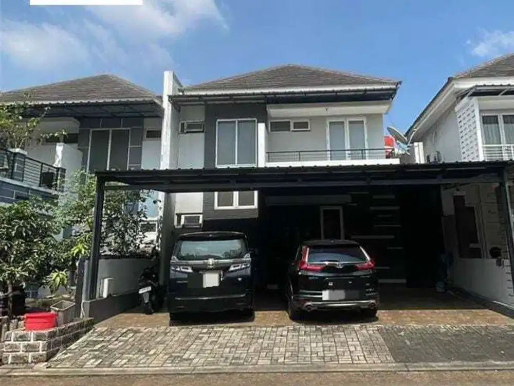 Rumah Minimal modern di cluster dekat pusat ruko komersial