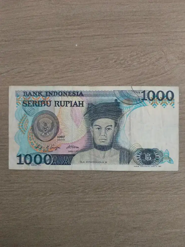 Uang kuno 1000 th. 1987