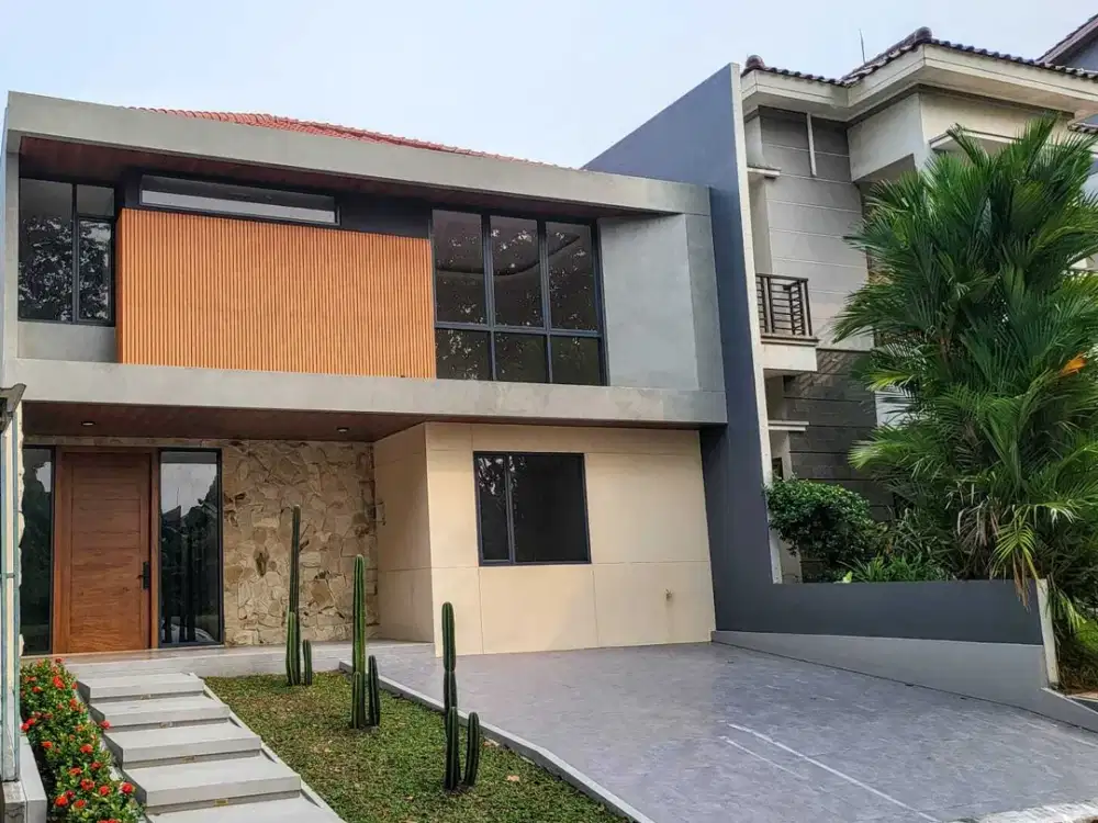 Rumah legenda wisata, cibubur konsep villa karya arsitek.