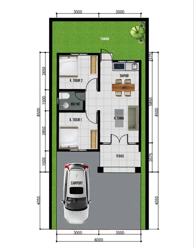 Dijual Rumah Purnama Kota Baru