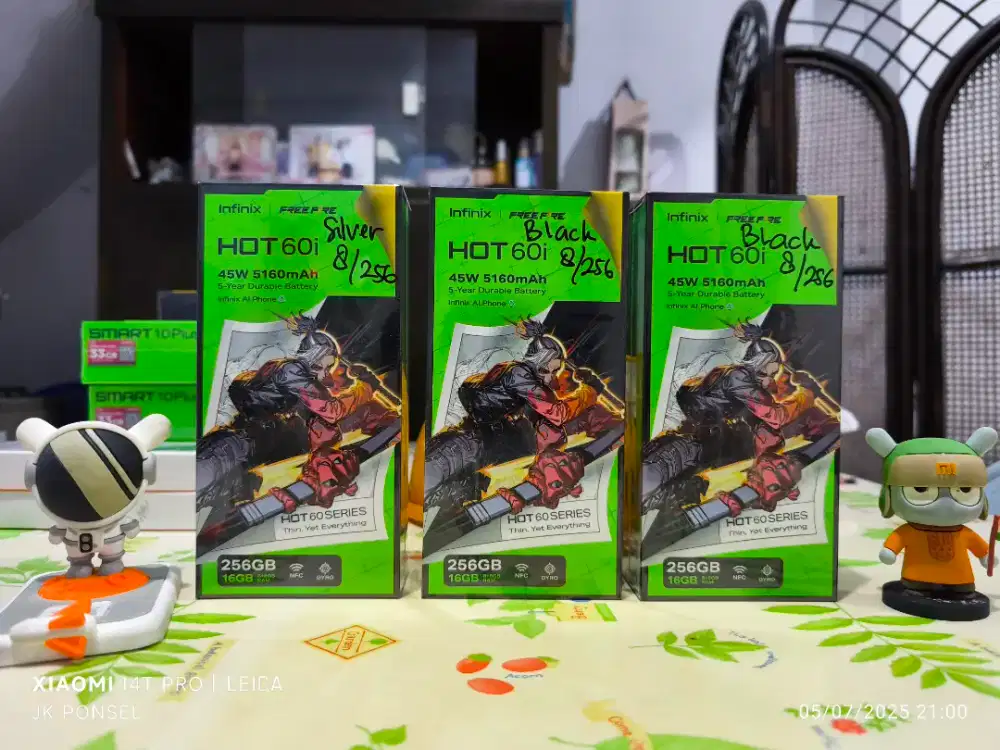 Infinix Hot 60i 6/128 8/256 garansi resmi BARU ; segel dus