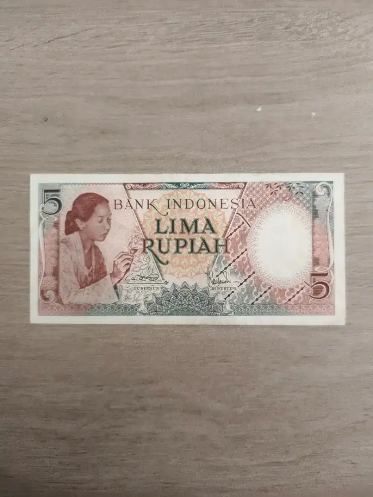 Uang kuno 5 rupiah tahun 1961