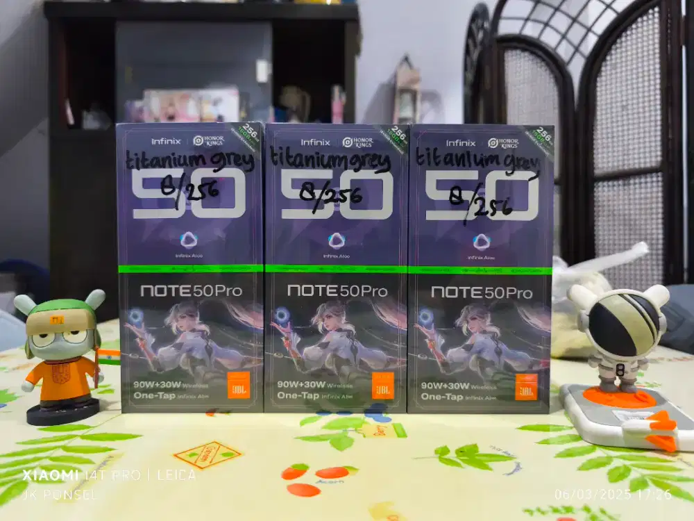 Infinix Note 50 Pro 8/256 garansi resmi BARU ; segel dus