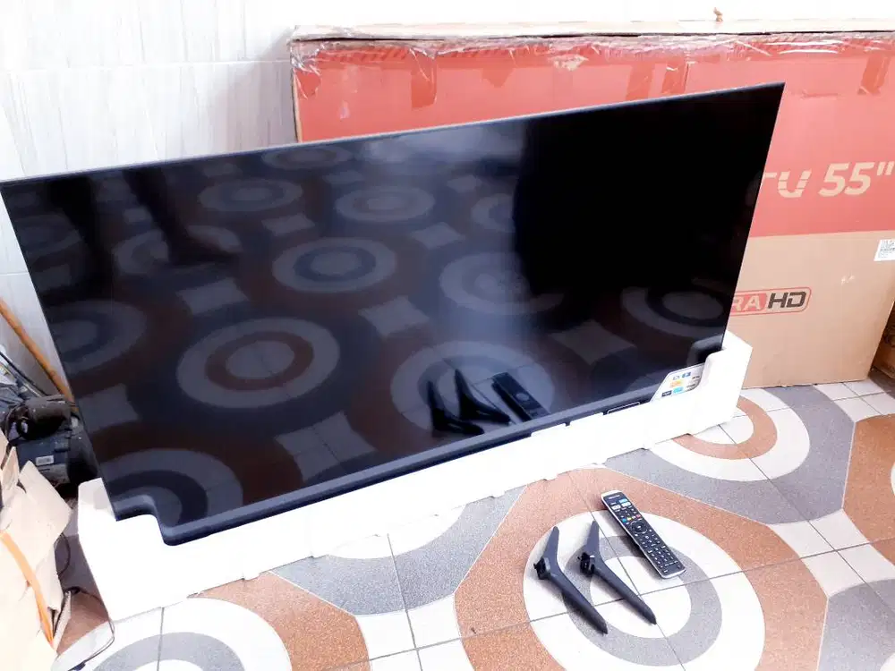 TV SMART POLYTRON 55 IN UHD 4K DIGITAL HD TV NETFLIK YOUTUBE GARANSI