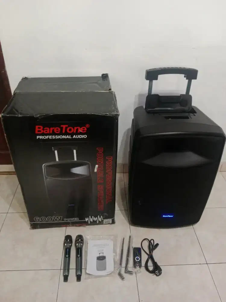 Speaker aktif Baretone MAX-15HB power 600 watt, fullset, Like New