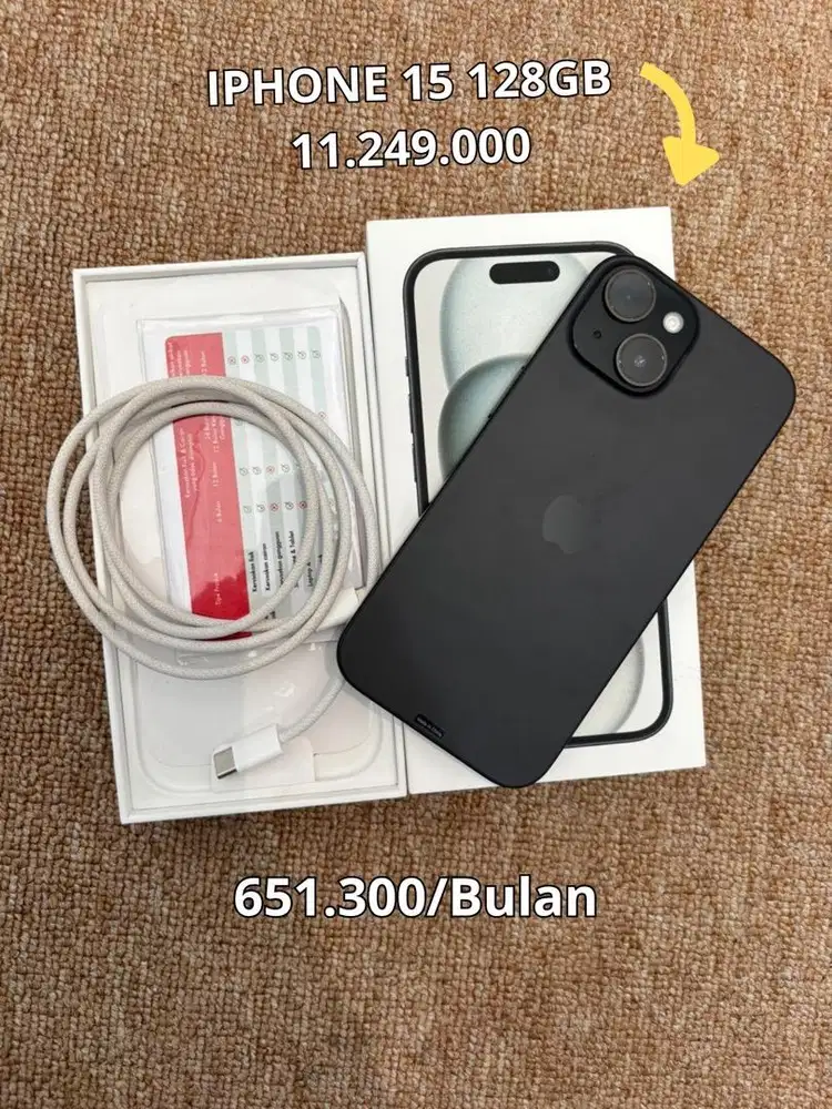 IPHONE 15 BISA KREDIT ATAU CASH PAKE KTP AJA TANPA DP DAN BUNGA 0%