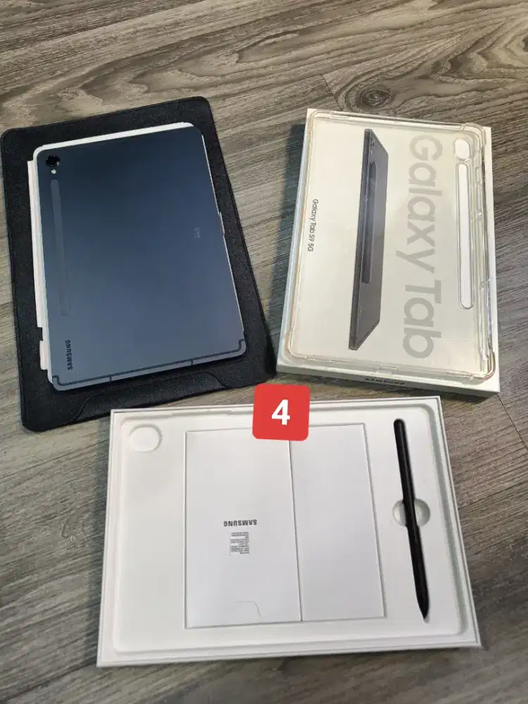 Samsung Tab S9 5G Sein Mulus 8/128 gb Lengkap Bonus Like new graphite