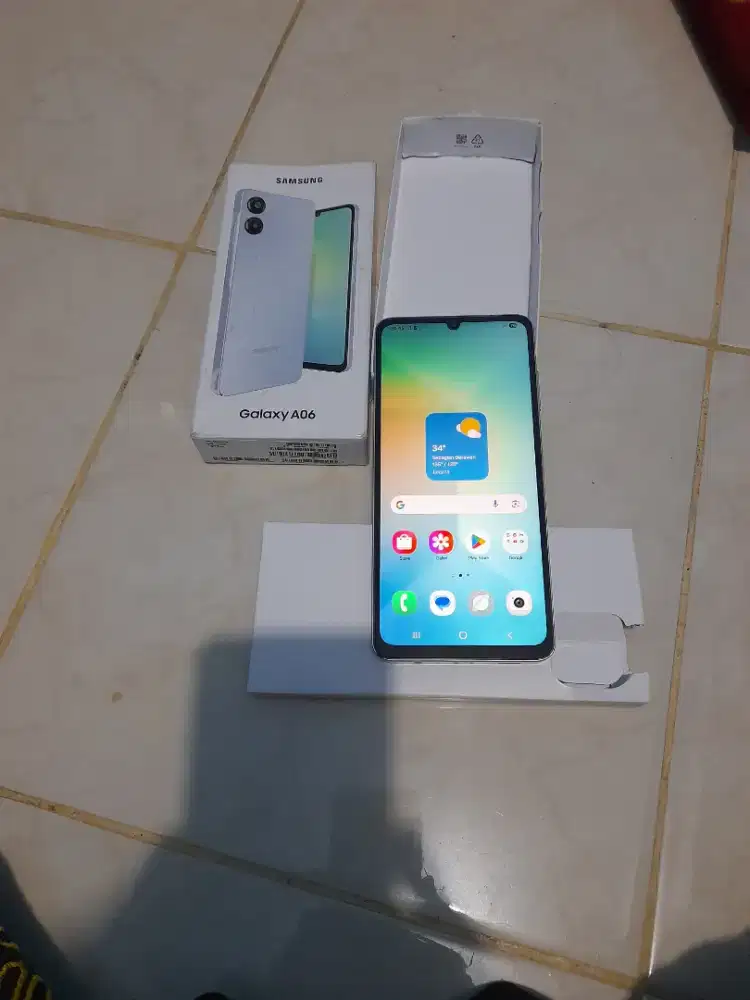 Jual hp samsung A06 jaringan 4G LTE ram 4/64GB Camera 50 mega pixel