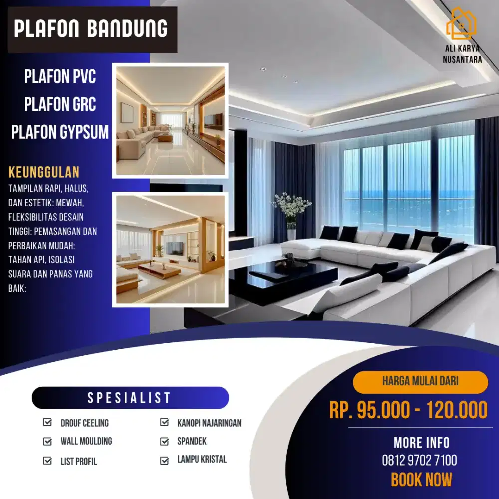 Tukang Plafon Gypsum Bandung