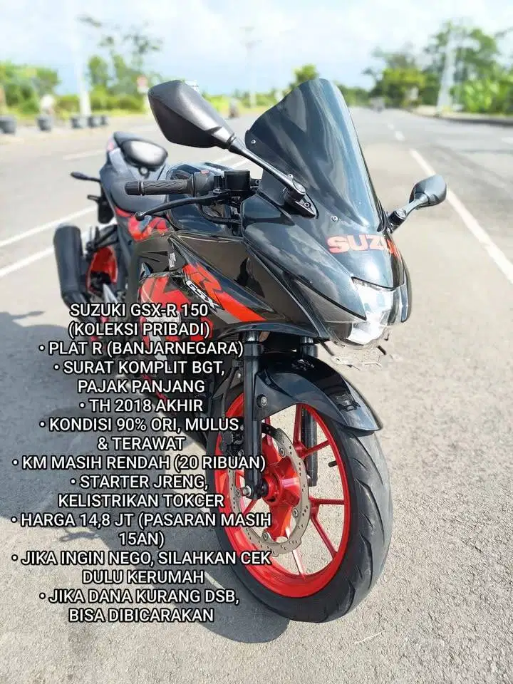 Suzuki GSX-R 150 (Hitam Merah - Istimewa)