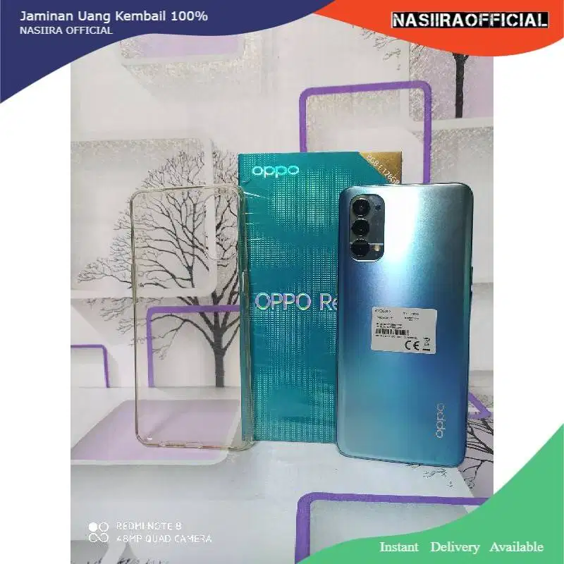 OPPO RENO 3 8/128GB Second RESMI Normal Pemakaian BISA TT/JUAL BELI