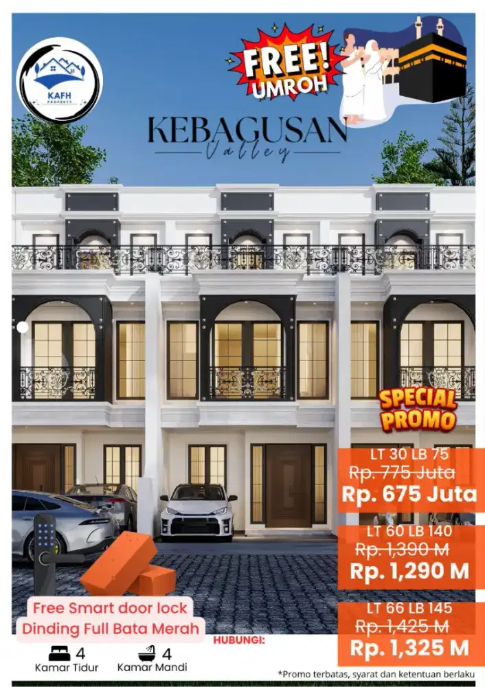 Dijual Rumah Baru di Kebagusan, Pasar Minggu – Jakarta Selatan