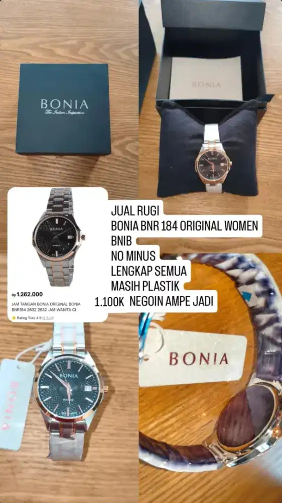 Jam Tangan Bonia Or for woman