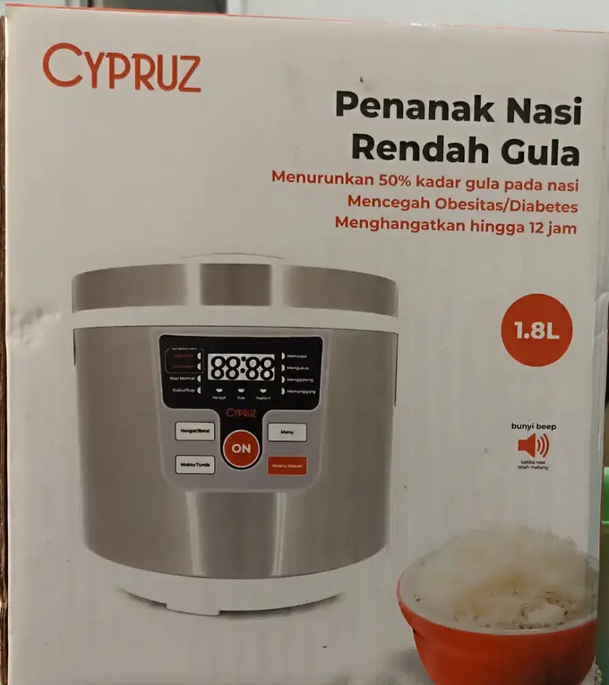 Kulkas & Rice Cooker Multifungi LowCarbo steenles 304 + Bonus Cek Foto