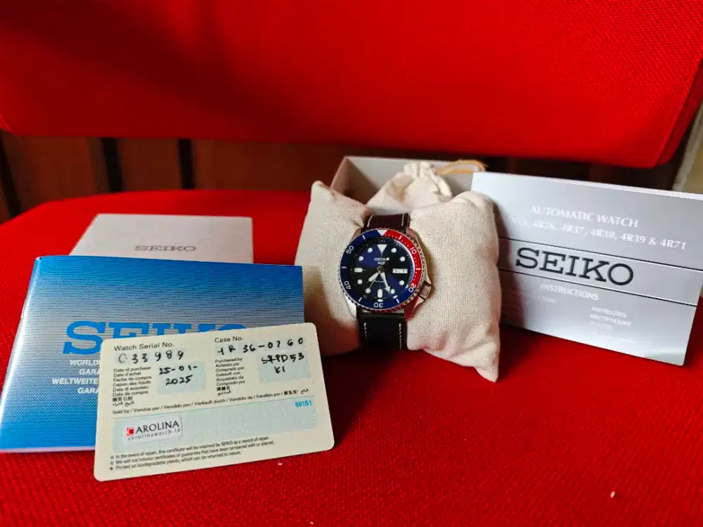 Seiko SRPD53 / SRPD53K1 Second Original Masih Garansi 2 Tahun
