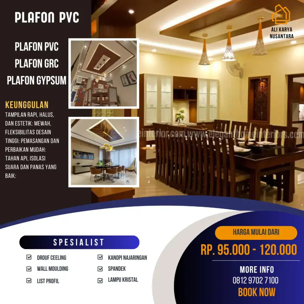 Jasa Pasang Plafon PVC Bekasi