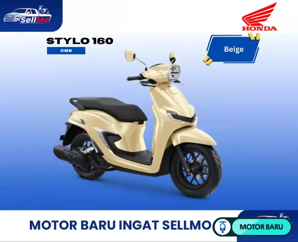 PROMO MOTOR HONDA STYLO 160 CBS DAN STYLO 160 ABS DP MULAI 2 JT AN