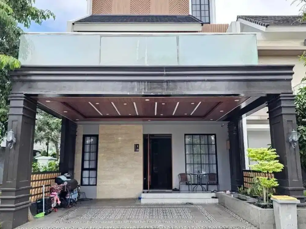 Rumah Mewah Swimming Pool Pribadi, Dalam Cluster Lavesh Harapan Indah