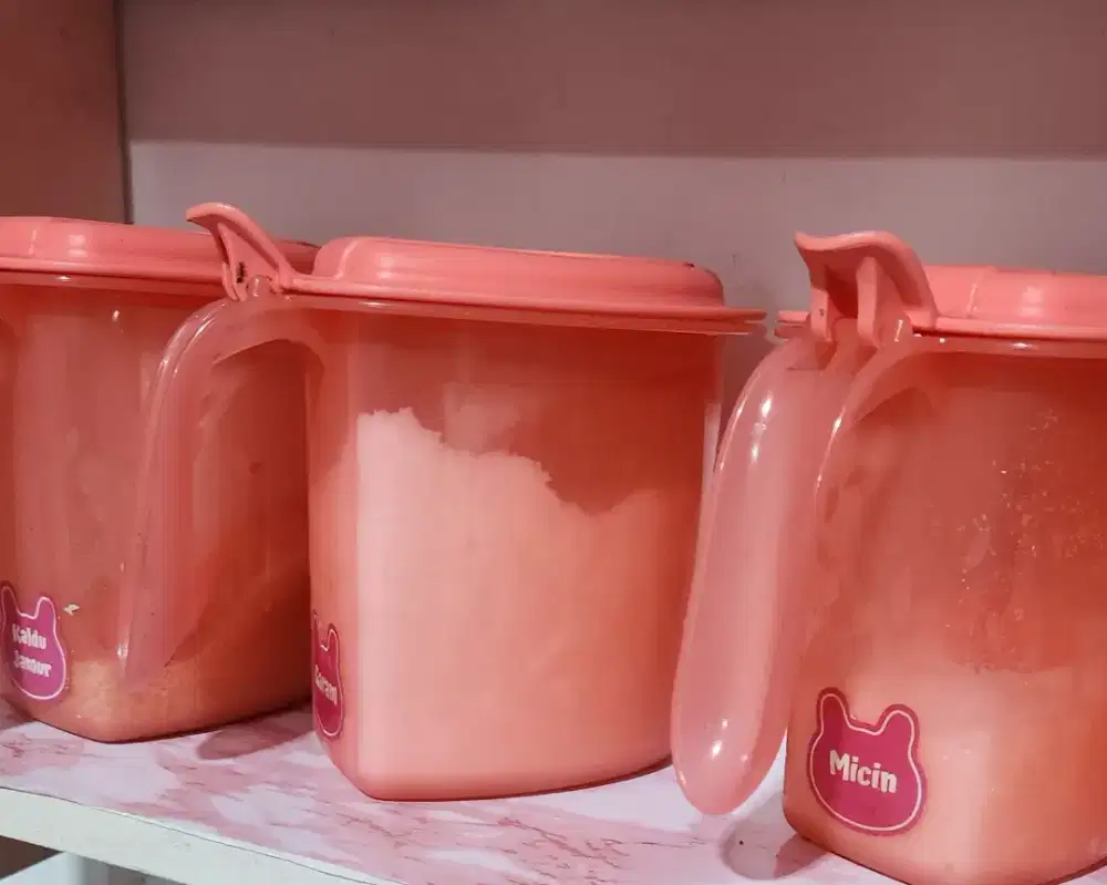 Tupperware tempat bumbu 3 pc hrg 100 rb