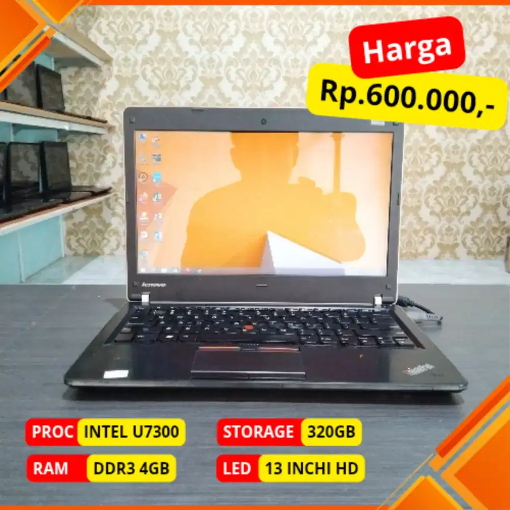 Laptop Thinkpad Edge 13 Ram 4GB harga 600ribu saja