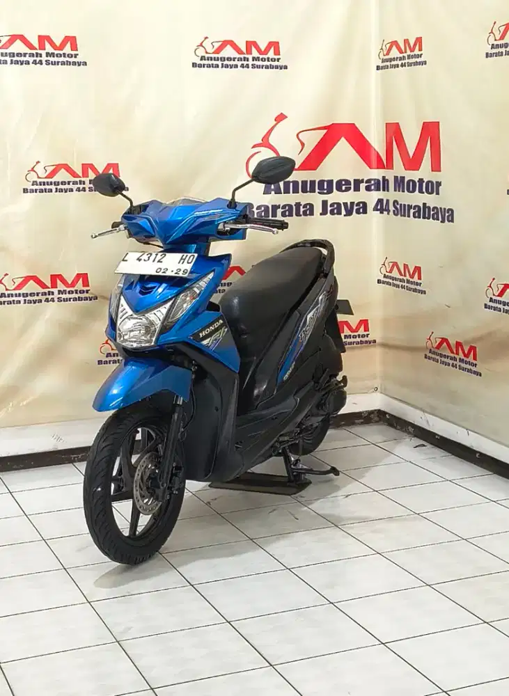 Ready Honda Beat FI Tahun 2014 warna Biru Hitam